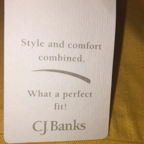 CJ Banks Stretch Woman’s Cotton Jean Jacket Plus Size 1X (16/18W) Mustard Color - Picture 8 of 10